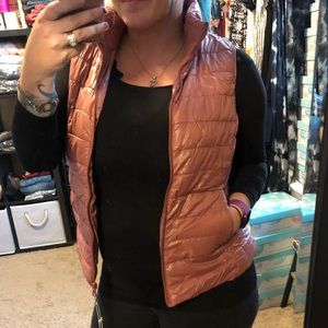 SALE! Mauve Pink Puffy Vest